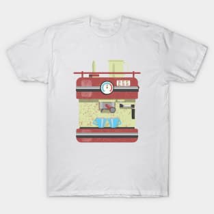 Red vector coffee machine T-Shirt